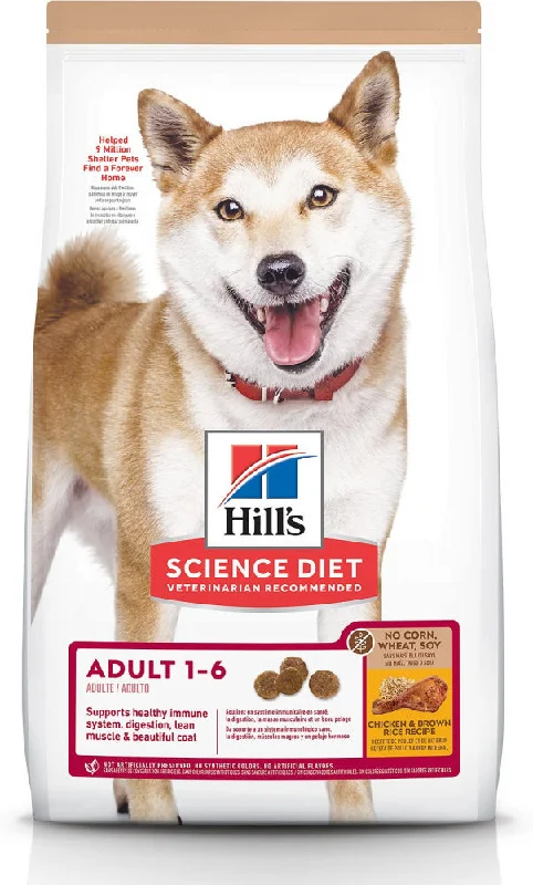 Dog food with pumpkin and carrots for improved digestion and overall health-Hill's Science Diet No Corn, Wheat, Soy Chicken Adult Dry Dog Food