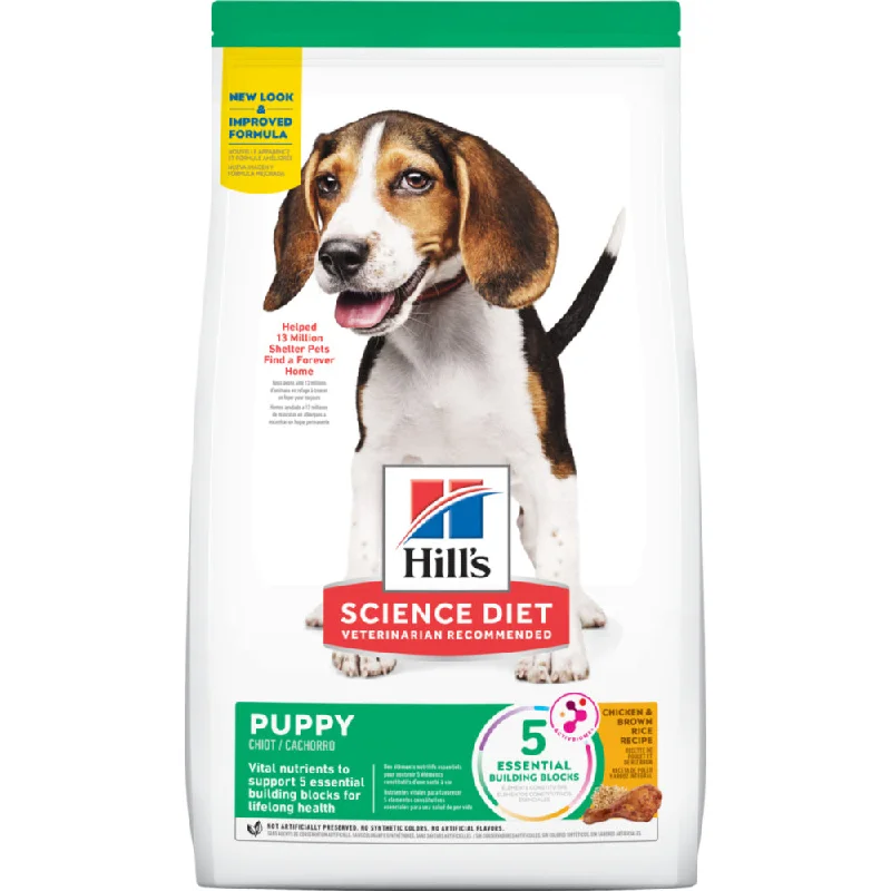 Best dog food with turmeric for inflammation and joint health in dogs-Hill's Science Diet Puppy Chicken Meal & Barley Dry Dog Food