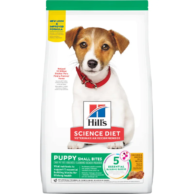 Wet dog food with real meat for a flavorful and hydrating option-Hill's Science Diet Puppy Small Bites Chicken Meal & Barley Recipe Dry Dog Food