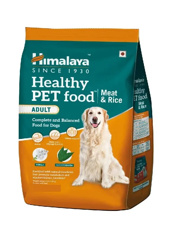 Best dog food with no artificial colors or flavors for a pure diet-Himalaya Healthy Pet Food - Meat & Rice Adult, 3kg