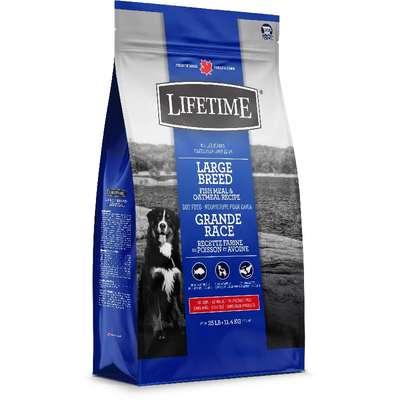 Best dog food with no by-products for a healthier, more nutritious meal-Lifetime All Life Stages Large Breed Fish & Oatmeal Dry Dog Food 25lb