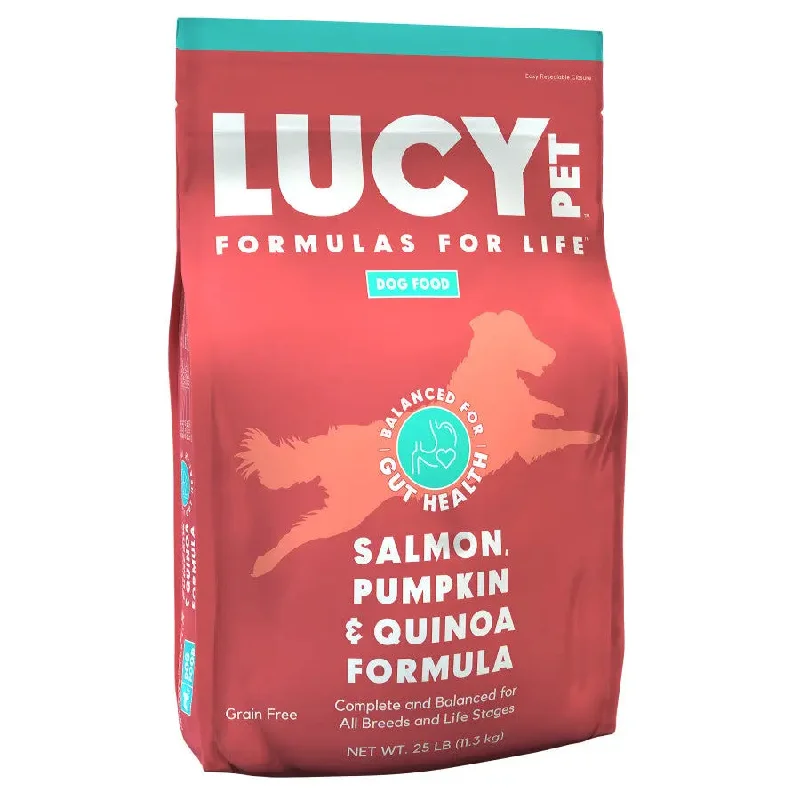 Grain-free dog food with pork for a novel protein and allergy-friendly option-Lucy Pet Products Formula for Life L.I.D. Dry Dog Food Salmon, Pumpkin & Quinoa