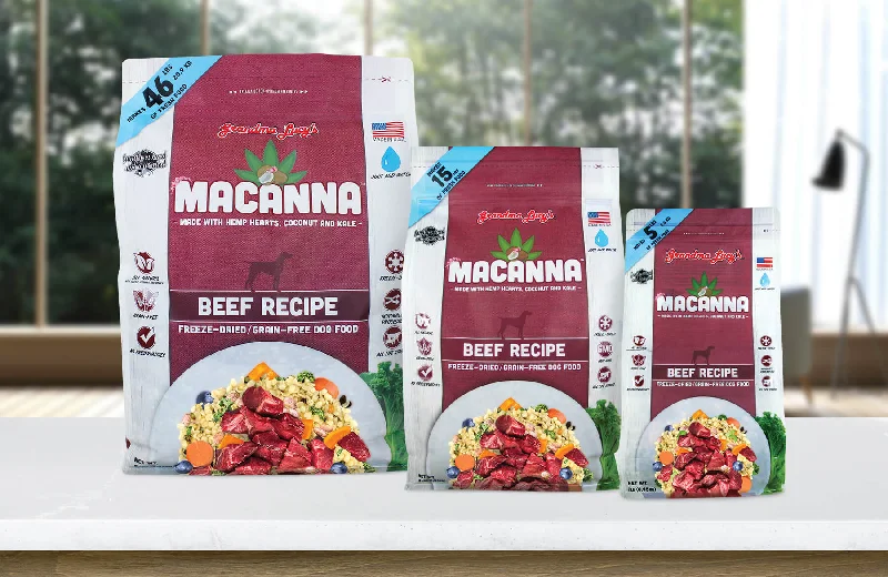 Best dog food with organic brown rice for a nutritious, whole-grain option-Macanna Beef