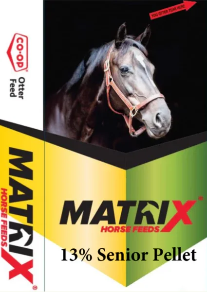 High-protein dog food with venison for muscle maintenance and energy-Matrix 13% Senior Horse Pellet