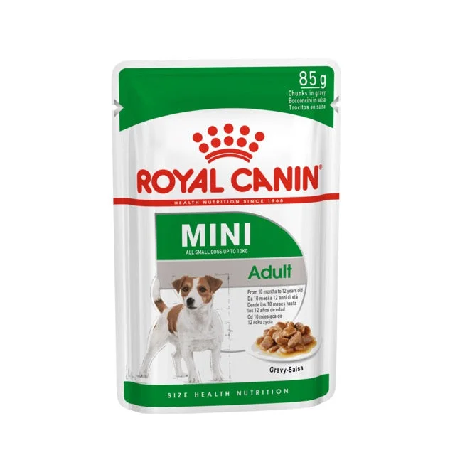 Wet dog food with real chicken and vegetables for a tasty treat-Royal Canin Mini Adult Gravy