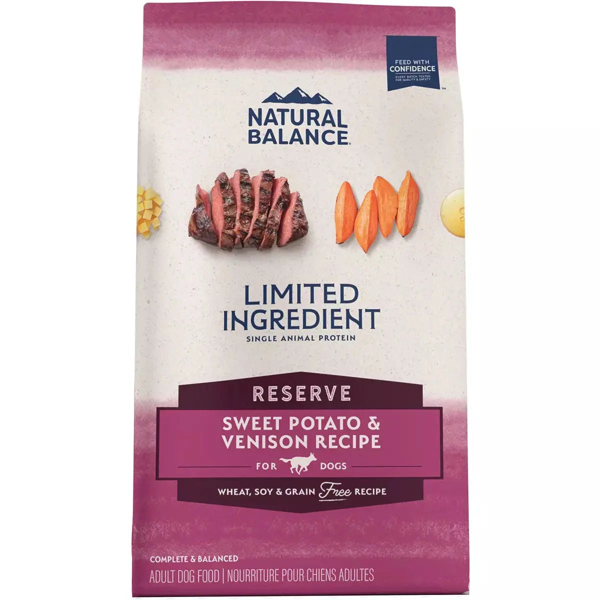 Best dog food for food-sensitive dogs with hypoallergenic ingredients-Natural Balance Pet Foods L.I.D. Sweet Potato and Venison Adult Dry Dog Food