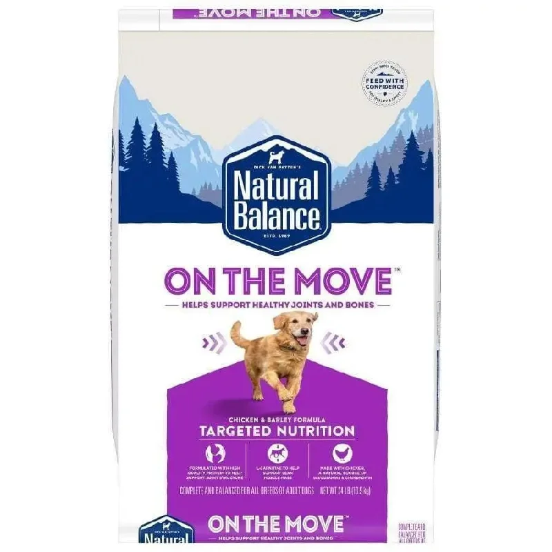 Best dog food for older dogs with soft kibble for easier chewing-Natural Balance Pet Foods On The Move Dry Dog Food