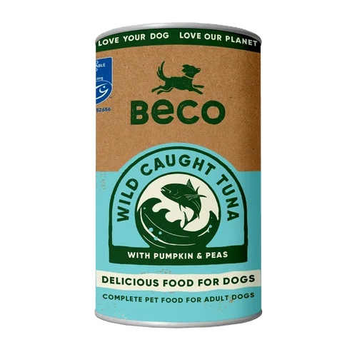 High-quality dog food with added glucosamine for hip and joint health-Natural Wet Dog Food - Wild Caught Tuna With Pumpkin & Peas