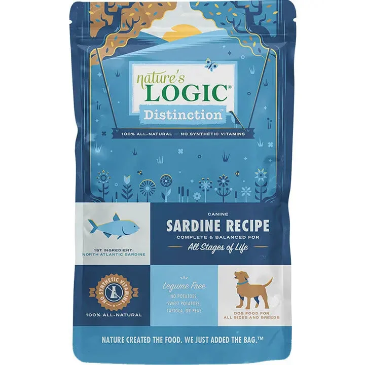 Best dog food for puppies with high protein content for growth-Nature’s Logic Distinction™ Canine Sardine Recipe Dry Dog Food