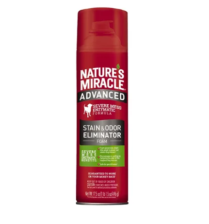 Dog food with kale and spinach for added vitamins and antioxidants-Nature's Miracle Dog Advanced Stain & Odour  Foam Aerosol