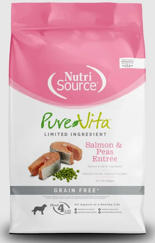 Dog food with probiotics and prebiotics for healthy digestion and gut flora-PureVita Salmon & Peas Dog #15