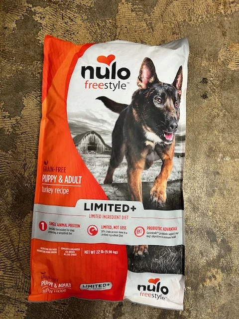 Best dog food for puppies with high protein content for growth-Nulo Freestyle Dog Food, LID Grain Free Turkey 22lb