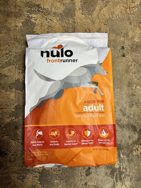 Wet dog food with real chicken and vegetables for a tasty treat-Nulo Dog Food, Frontrunner Turkey 11lb