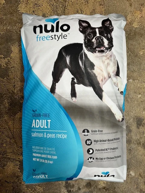 Best dog food for older dogs with soft kibble for easier chewing-Nulo Freestyle Puppy Dog Food, Grain Free Salmon 23lb