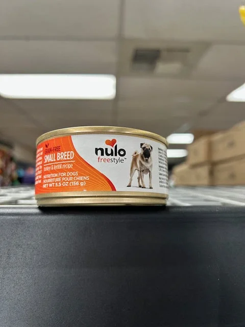 Wet dog food with lamb and rice for easy digestion and flavor-Nulo Small Breed Dog Food, Grain Free Turkey/Lentil, 5.5oz