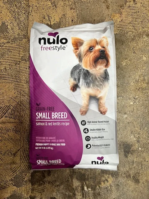 Best dog food with added vitamins and minerals for overall health support-Nulo Small Breed Dog Food, Grain Free Salmon, 4.5lb