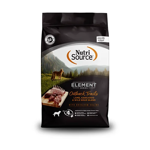 Best dog food for senior dogs with joint support and vitamins-Nutri Source ELEMENT Outback Trails