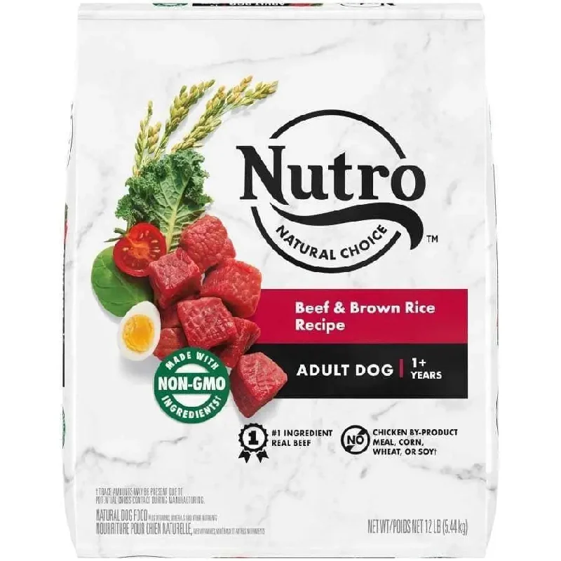 Gluten-free dog food with brown rice for balanced nutrition and energy-Nutro Products Natural Choice Adult Dry Dog Food