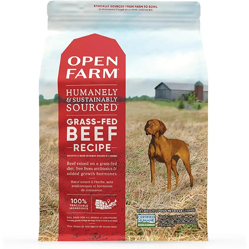 Best dog food for joint health with added glucosamine and chondroitin-Open Farm® Grass-Fed Beef Grain Free Dry Dog Food