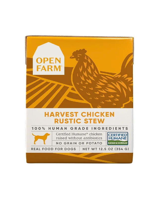 Grain-free dog food with duck for a high-protein, allergy-friendly meal-Harvest Chicken Rustic Stew Wet Dog Food - Case of 12