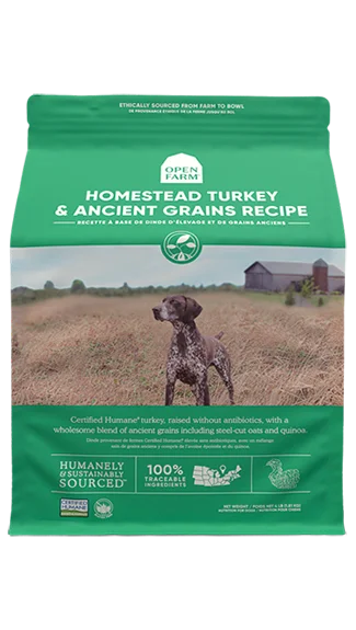 Best dog food with no artificial flavors for a healthier, more natural diet-Open Farm Dry Dog Food: Homestead Turkey & Ancient Grains Recipe