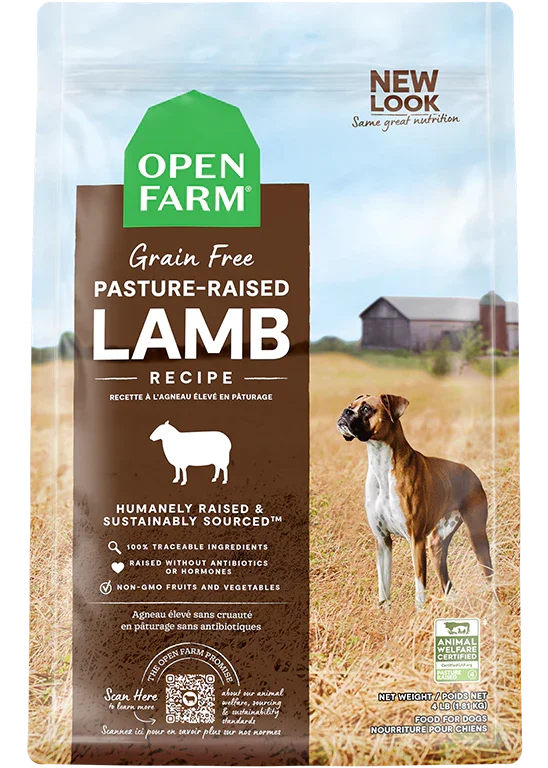 Best dog food with turmeric for inflammation and joint health in dogs-Open Farm Grain Free Dry Dog Food LAMB