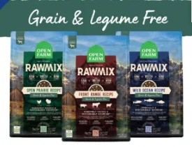 Grain-free dog food with turkey for a low-fat, high-protein diet-Open Farm RawMix Grain & Legume Free