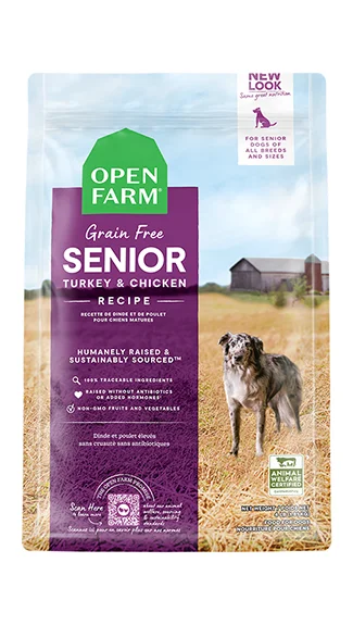 Best dog food for muscle building with a high-protein formula-Open Farm Dry Dog Food: Senior Recipe