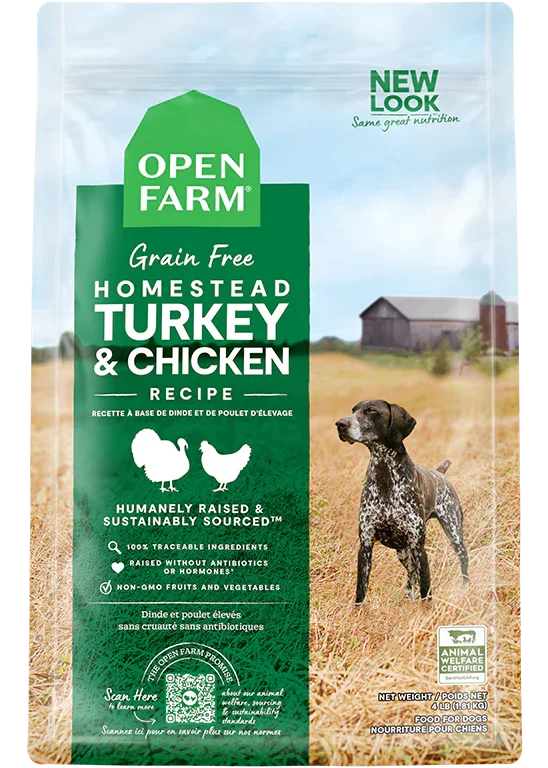 Best dog food with no artificial flavors for a healthier, more natural diet-Open Farm Grain Free Dry Dog Food TURKEY & CHICKEN