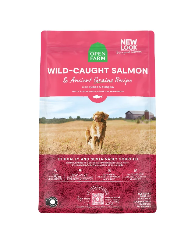 Wet dog food with turkey and cranberry for urinary health support-Wild-Caught Salmon & Ancient Grains Dog Food