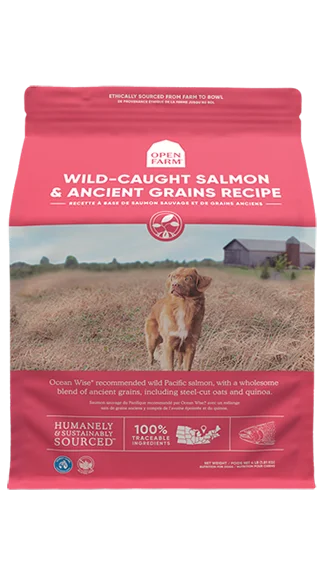 Wet dog food with turkey and cranberry for urinary health support-Open Farm Dry Dog Food: Wild-Caught Salmon & Ancient Grains Recipe