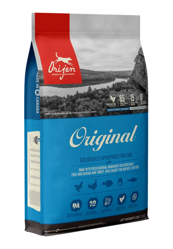 Dog food with no fillers like corn, wheat, or soy for a clean diet-Orijen Adult Dry Dog Food