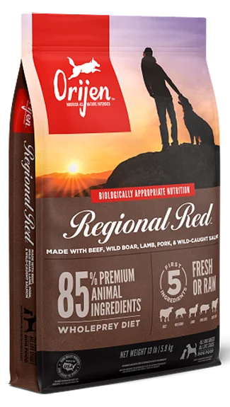 Best dog food for weight loss with high protein and low fat content-ORIJEN Dry Food: Regional Red Recipe