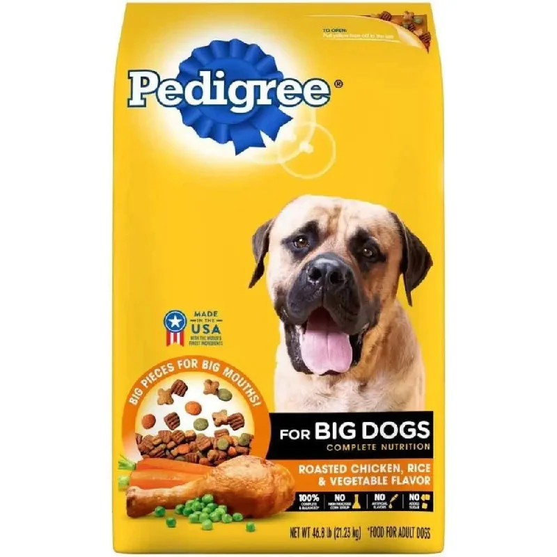 Best dog food with natural antioxidants for cellular health and longevity-Pedigree Big Dog Chicken Over 55lbs Dry Dog Food /40 lb