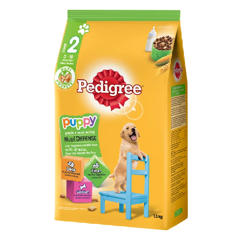 Best dog food for dogs with allergies to beef and poultry proteins-PEDIGREE DOG FOOD PUPPY LIVER VEGETABLE & MILK 400 GM