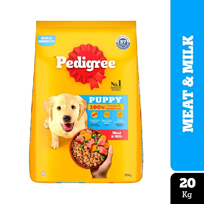 Best dog food with added vitamins and minerals for overall health support-Pedigree Meat & Milk Puppy Dog Dry Food