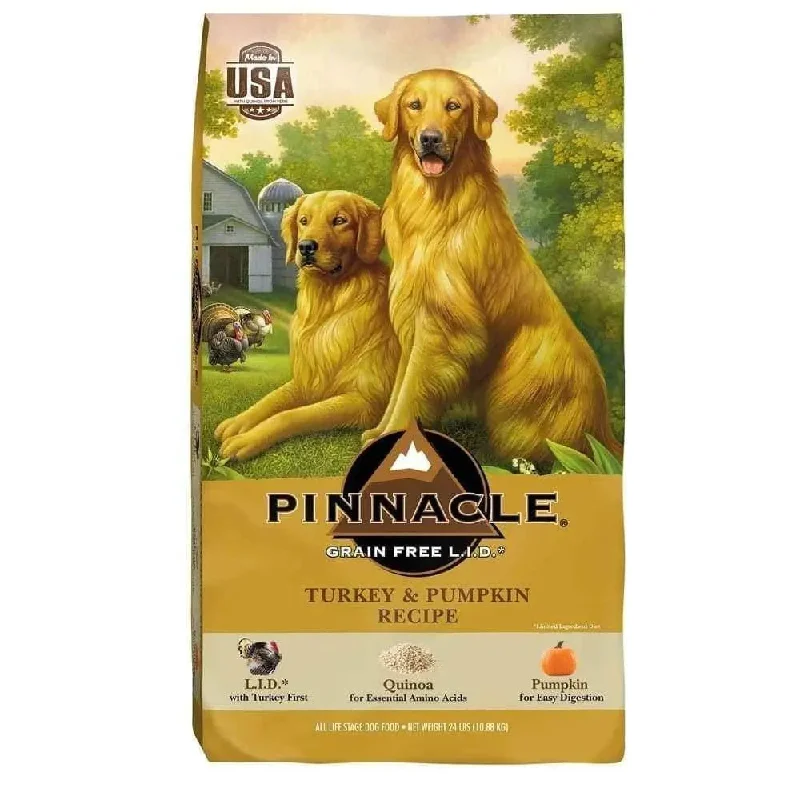 Best dog food with added vitamins and minerals for overall health support-Pinnacle Grain Free Turkey & Pumpkin Dry Dog Food