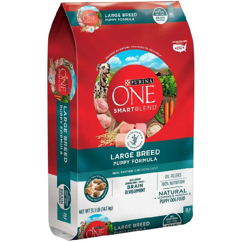 Best dog food with organic chicken for a healthier, antibiotic-free option-Purina ONE Large Breed Puppy Formula Dry Dog Food