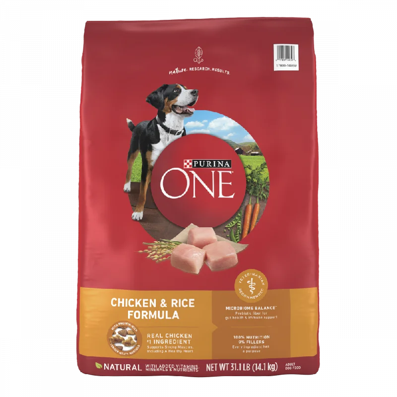 Grain-free dog food with salmon and sweet potato for sensitive dogs-Purina ONE SmartBlend Chicken & Rice Dry Dog Food