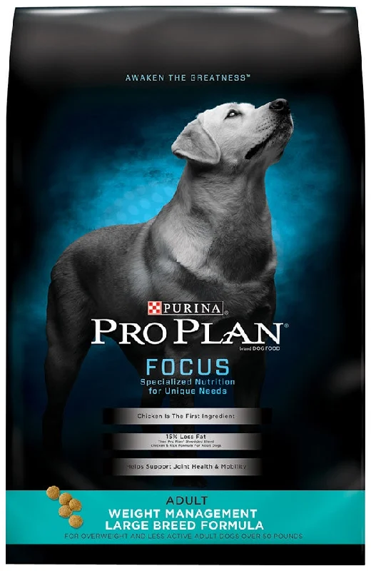 Wet dog food with real meat for a flavorful and hydrating option-Purina Pro Plan Focus Adult Large Breed Weight Management Formula Dry Dog Food