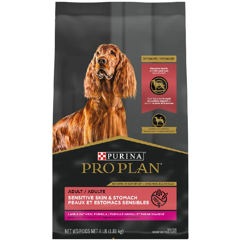 High-protein dog food with bison for a unique and healthy protein choice-Purina Pro Plan High Protein Sensitive Skin & Sensitive Stomach Lamb & Oat Meal Formula Dry Dog Food