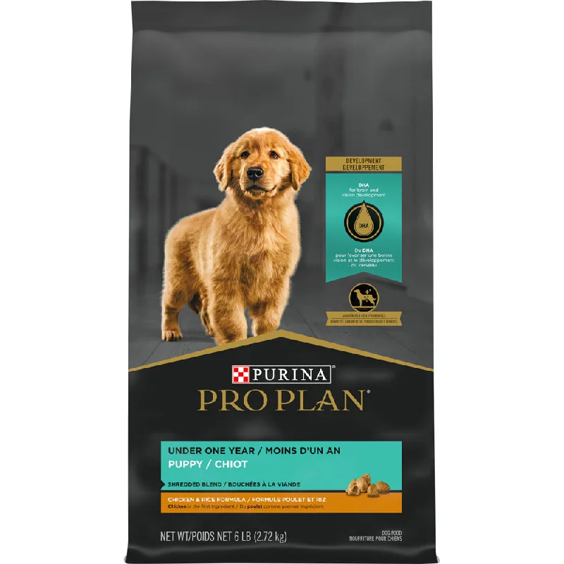 Best dog food for puppies with high protein content for growth-Purina Pro Plan Savor Shredded Chicken & Rice Formula Puppy Dry Dog Food