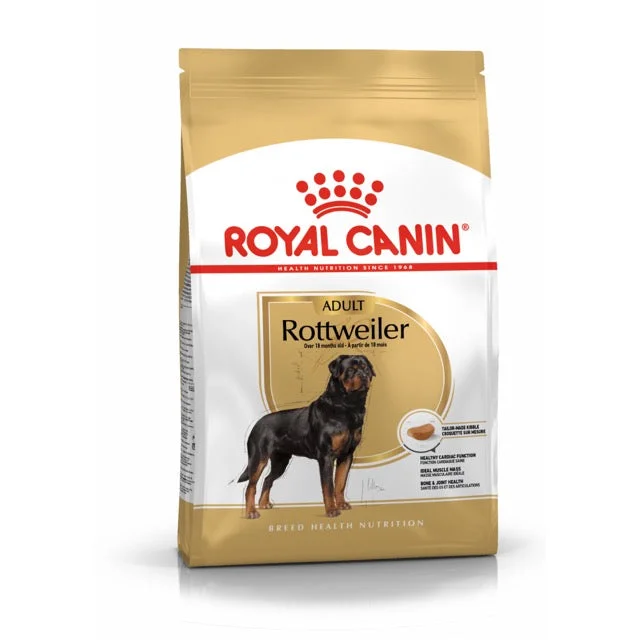 Dog food with apple cider vinegar for improved digestion and detox support-Royal Canin Rottweiler Adult