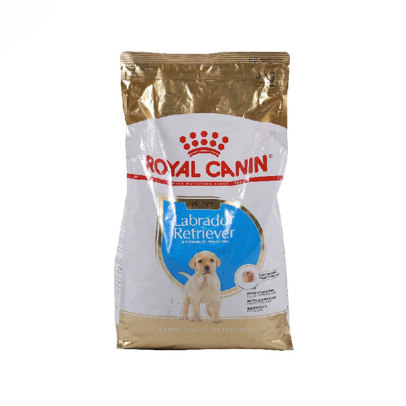 Dog food with added coconut oil for healthy skin, coat, and digestion-ROYAL CANIN DOG FOOD JUNIOR LABRADOR RETRIEVER 3 KG