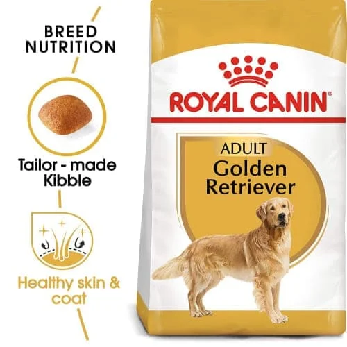 Best dog food with organic brown rice for a nutritious, whole-grain option-Royal Canin Golden Retriever Adult Dog Dry Food