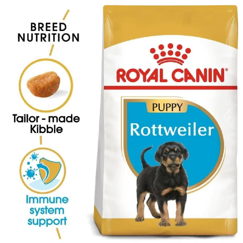 Best dog food with high-quality fish oils for healthy skin and coat-Royal Canin Rottweiler Puppy Dog Dry Food