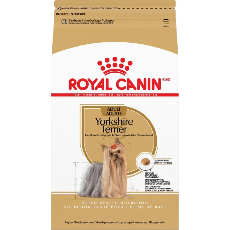 Best dog food for dogs with IBS with easily digestible, gentle ingredients-Royal Canin Breed Health Nutrition Yorkshire Terrier Adult Dry Dog Food