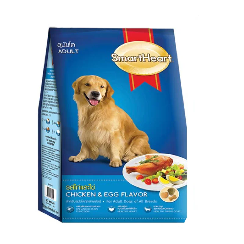 Best dog food for puppies with DHA for brain and eye development-SMART HEART DOG FOOD ADULT CHICKEN AND EGG 20 KG