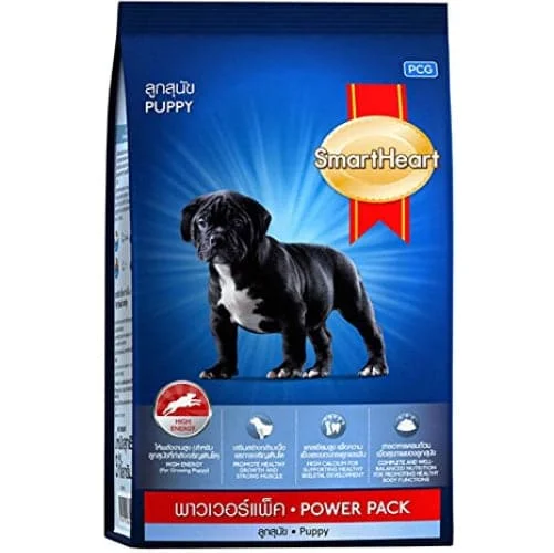 Gluten-free dog food with brown rice for balanced nutrition and energy-SmartHeart Chicken Power Pack Puppy Dog Dry Food