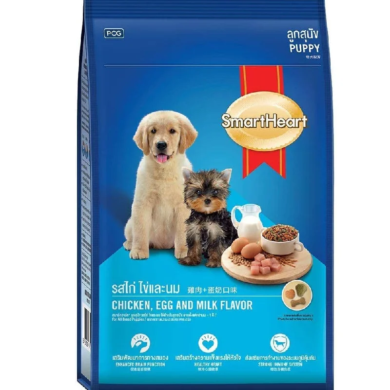 Best dog food with natural flavors for picky eaters and healthy appetites-SmartHeart Chicken with Egg & Milk Puppy Dog Dry Food